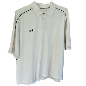 🌿 Under Armour Men’s Polo Short-Sleeved Shirt White- L🌿